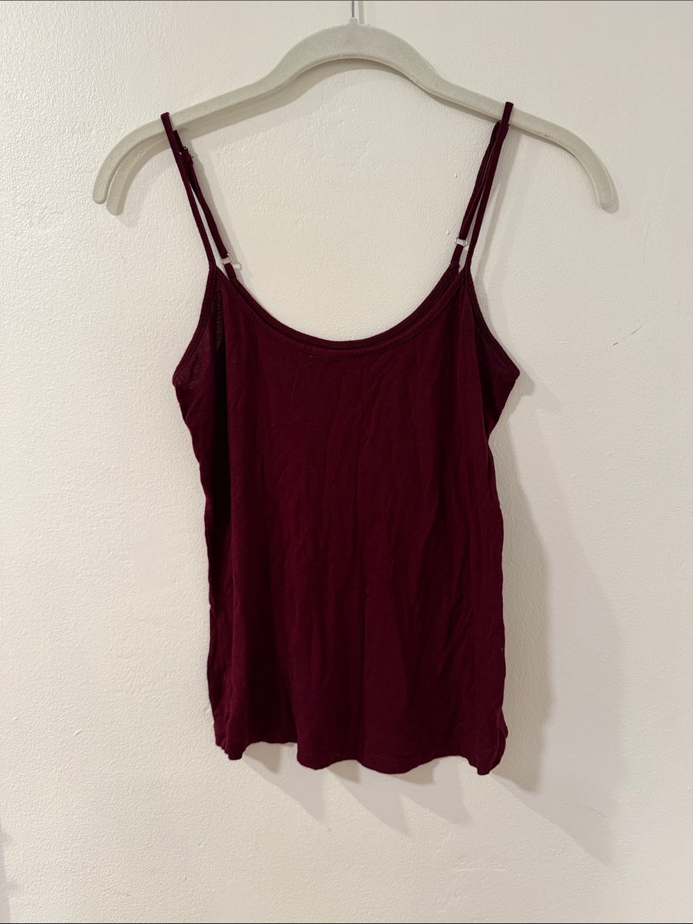 Women’s Burgundy Spaghetti Strap Tank Top